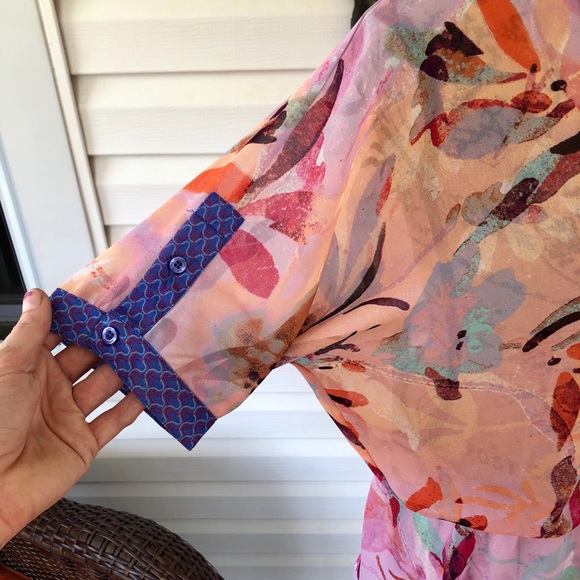 🛑SOLD🛑💕EUC Calvin Klein Pink Sheer Top💕 - Picture 7 of 10